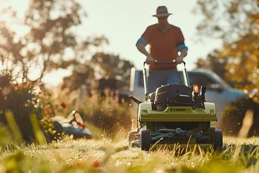 electric mulching mower